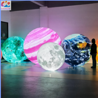 Outdoor Decorative LED Lighting Moon Balloon Large Inflatable Planet Ball for Advertising - Image 4