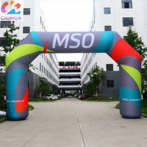 Start and Finished Inflatable Arch 01