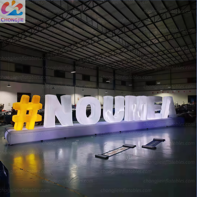 Inflatable letter wall 4