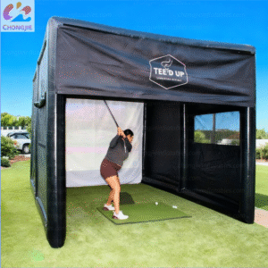 Golf simulation tent 1