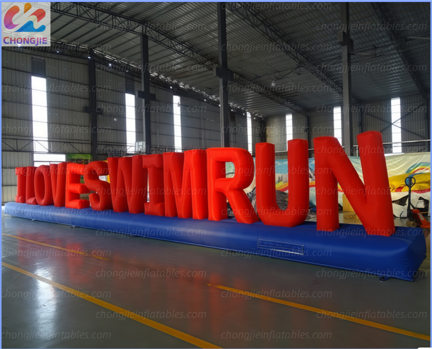 Inflatable letter wall 5